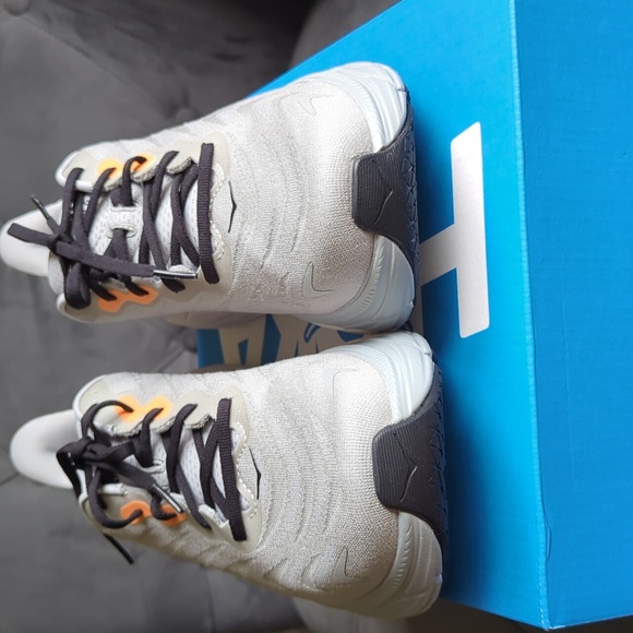 Hoka Gray and Orange Athletic Sneakers - Picture 3 of 7